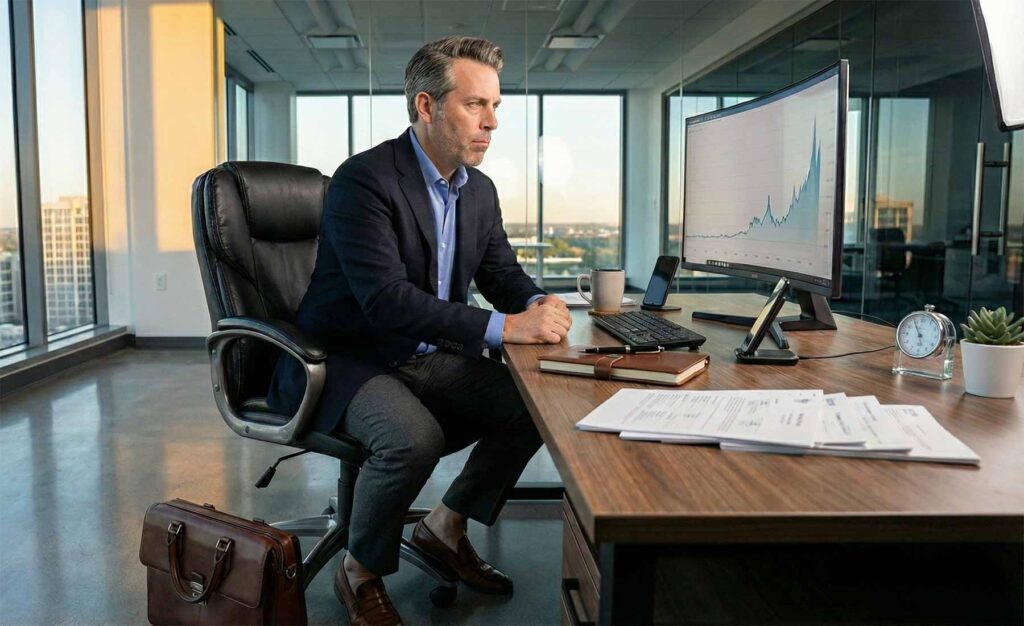 Empresario que delega el diseño de su sitio web