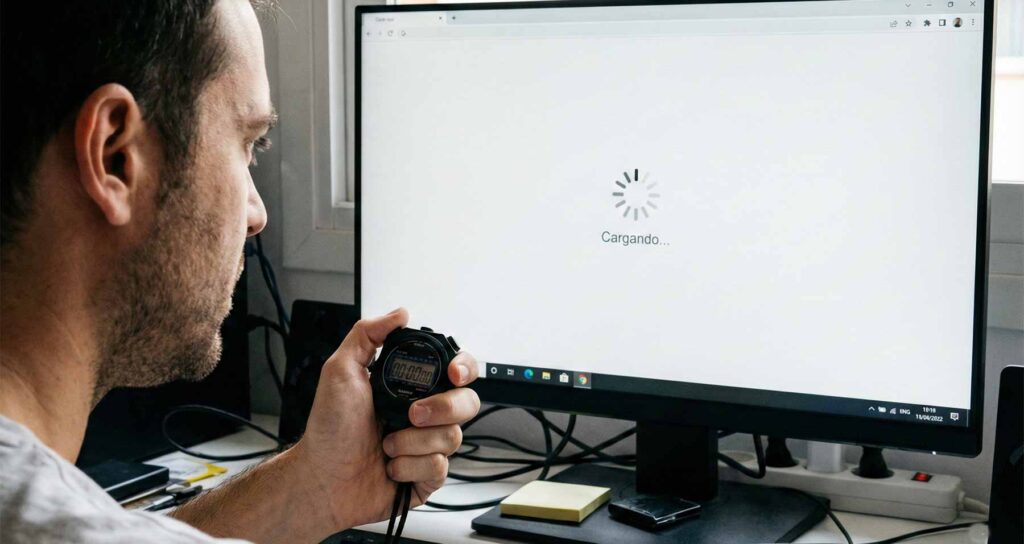 Tiempo de carga del sitio web